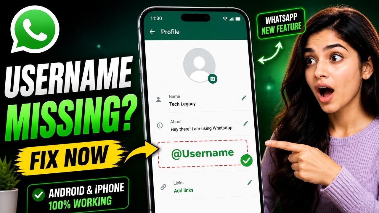 How to Fix WhatsApp Username Option Not Showing on Android & iPhone