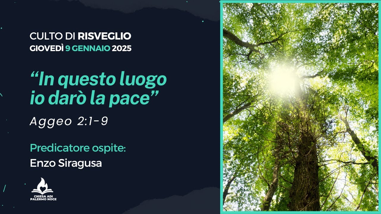 Culto di Risveglio di Giovedì 9 Gennaio - 