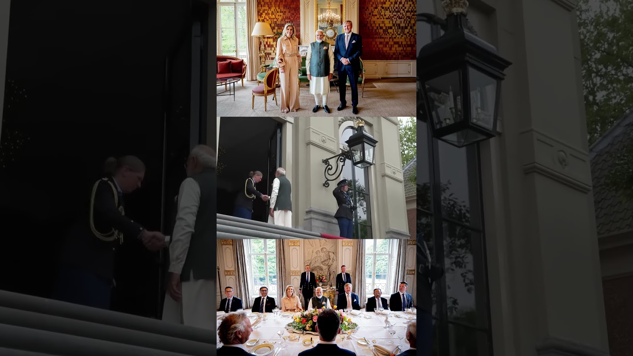 Modi Meets Dutch King Willem-Alexander and Queen M&aacute;xima