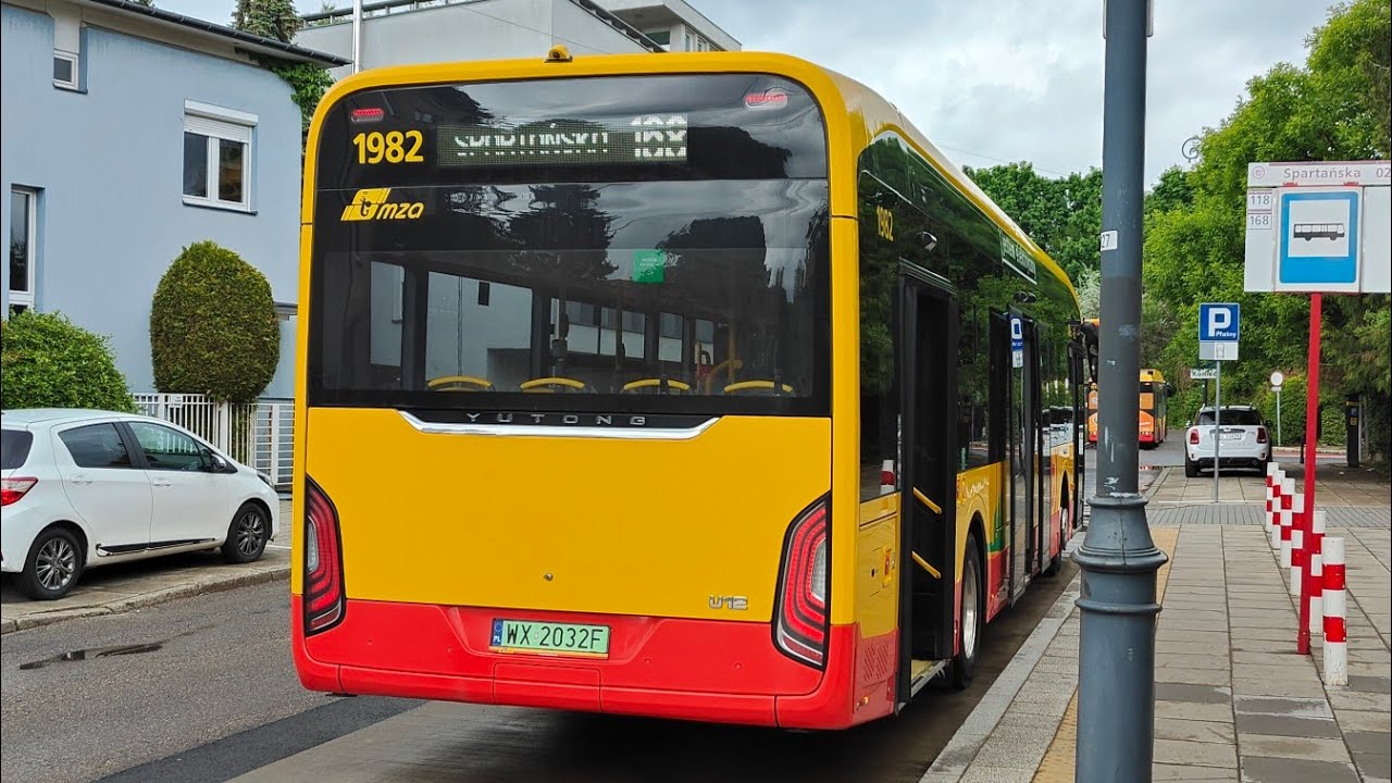 Linia 168 ( Trasa Zmieniona ) - Yutong U12 #1982 ( MZA Warszawa )