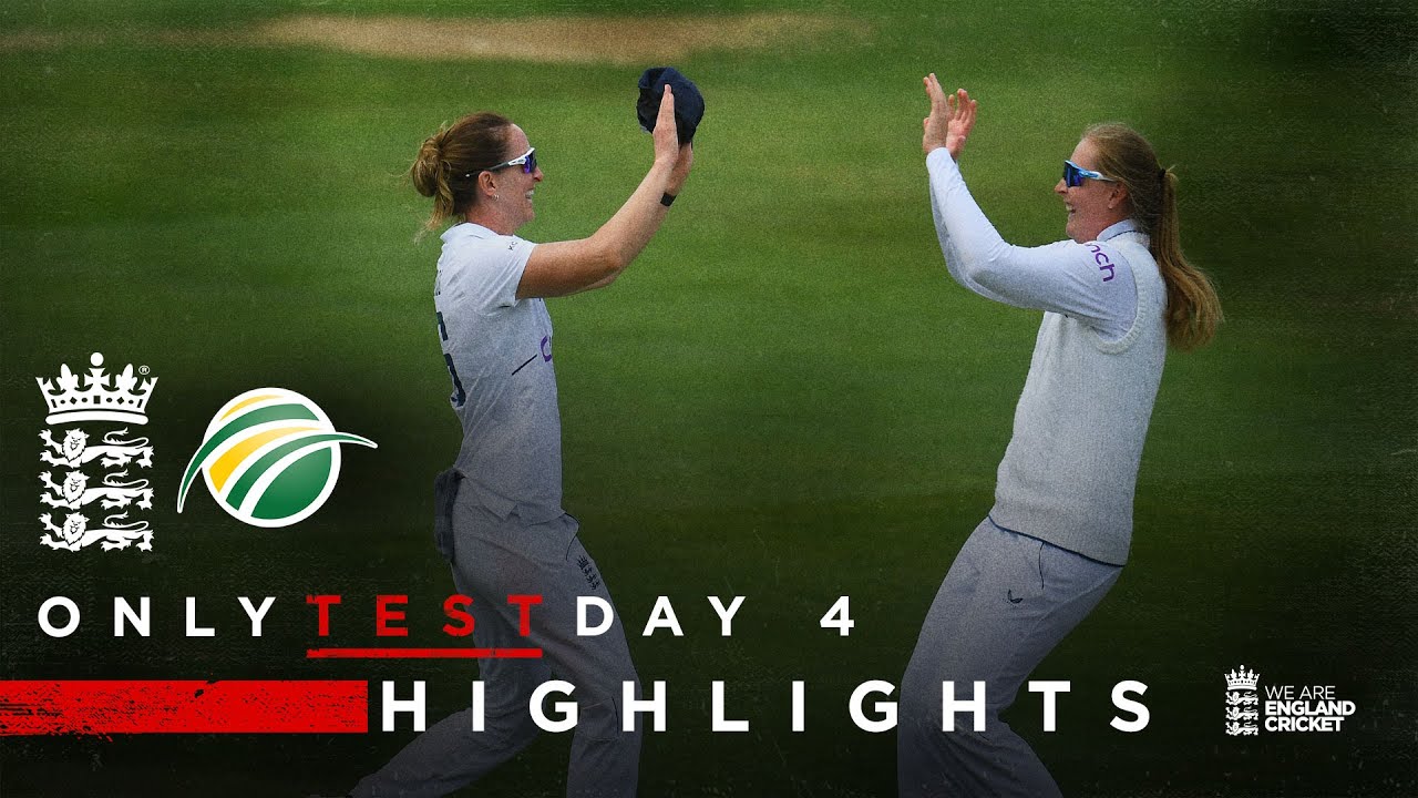 Match Drawn After Rain | Highlights | England v South Africa - Day 4 | Only LV= Insurance Test 2022