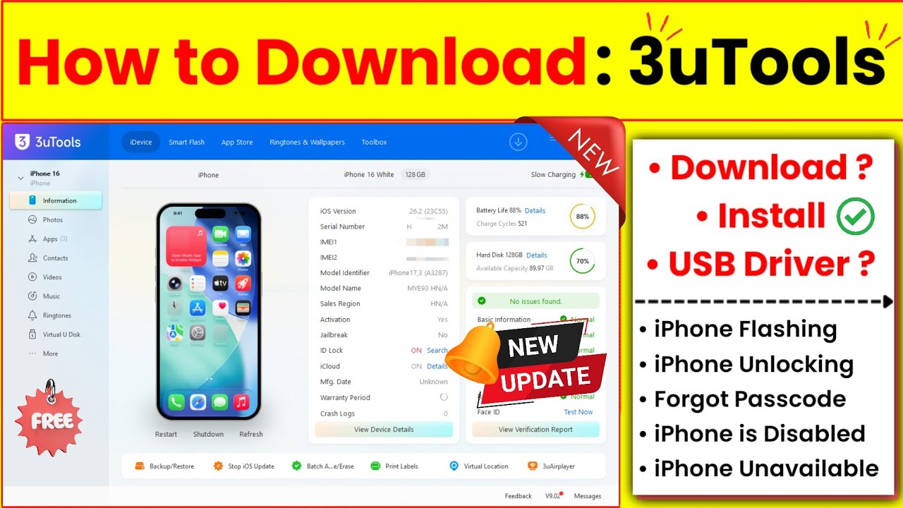 3utools download for pc | 3utools install in laptop | How to Download Install 3uTools Complete Guide