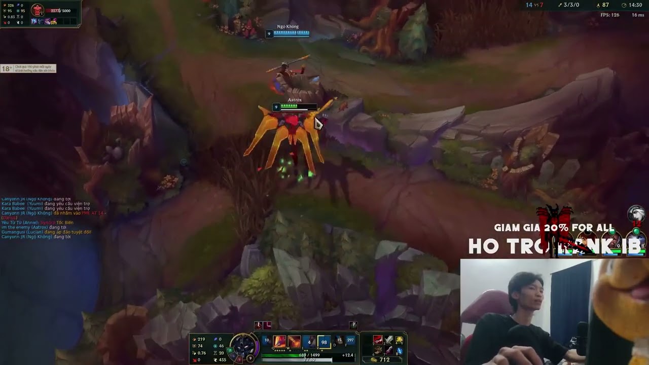(LMHT) QUỶ ĐÁ GATUS AATROX VS DARIUS | TRẬN CHIẾN CĂNG THẲNG