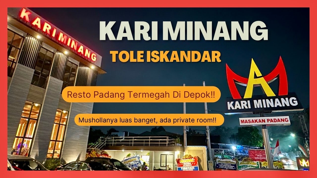 RM KARI MINANG TOLE ISKANDAR DEPOK | Restoran Padang Terbesar Terlengkap Di Depok! 😱| Masakan Padang