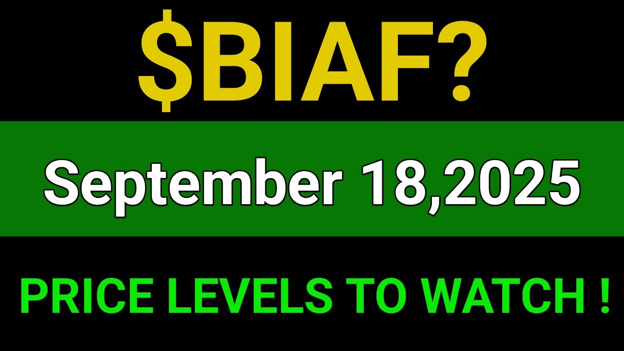BIAF Stock (bioAffinity Technologies, Inc.) BIAF Stock Technical Analysis | September 18, 2025
