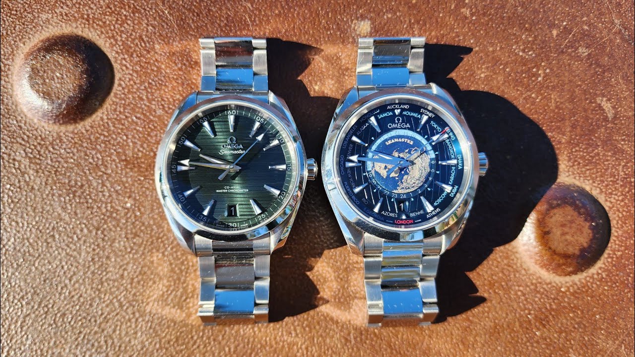 Omega Aqua Terra Vs Omega World Timer - Comparison