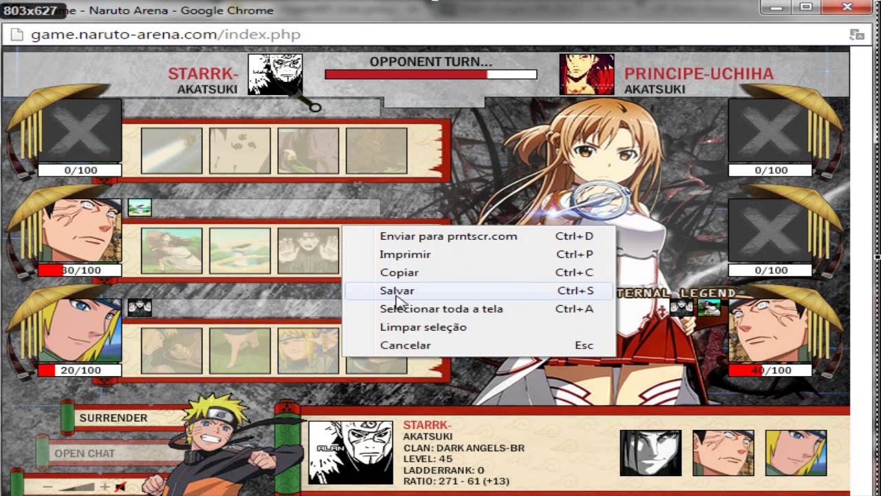 Naruto-Arena Leveling to kage #05