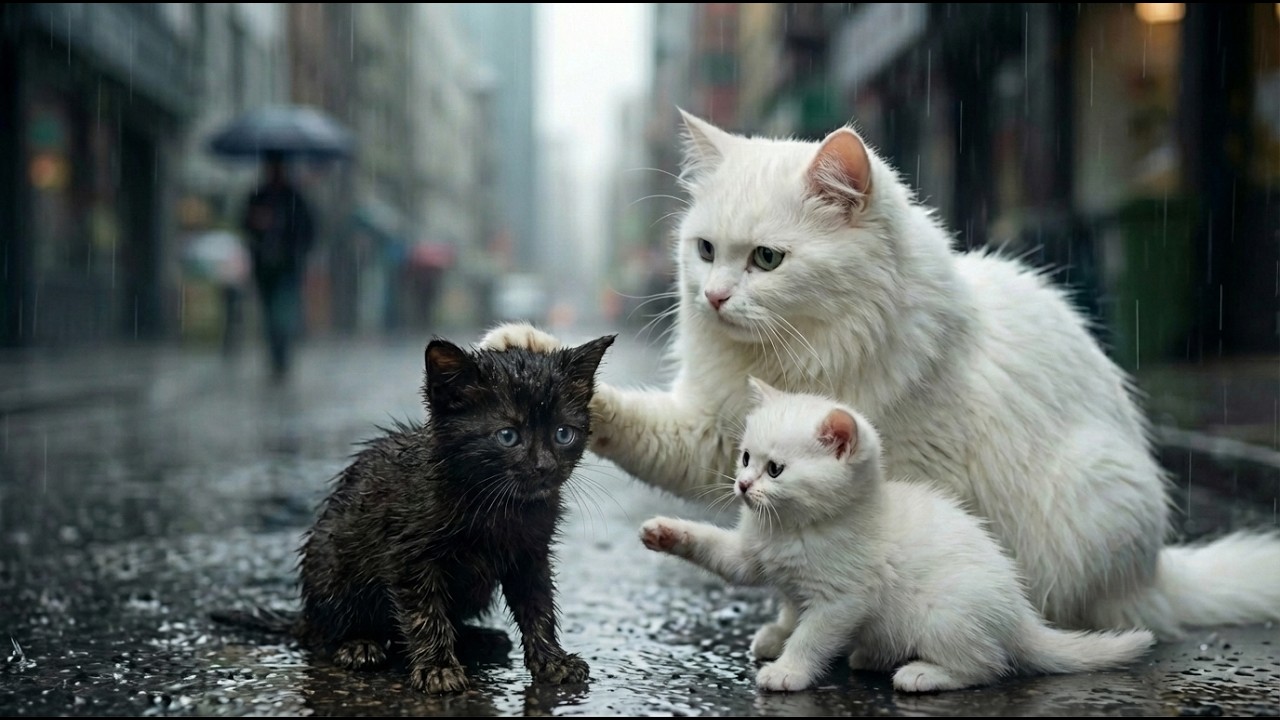 They Found a Tiny Black Kitten. They Brought Her Home. 🖤 | AI Video | Cat Movie 🐾