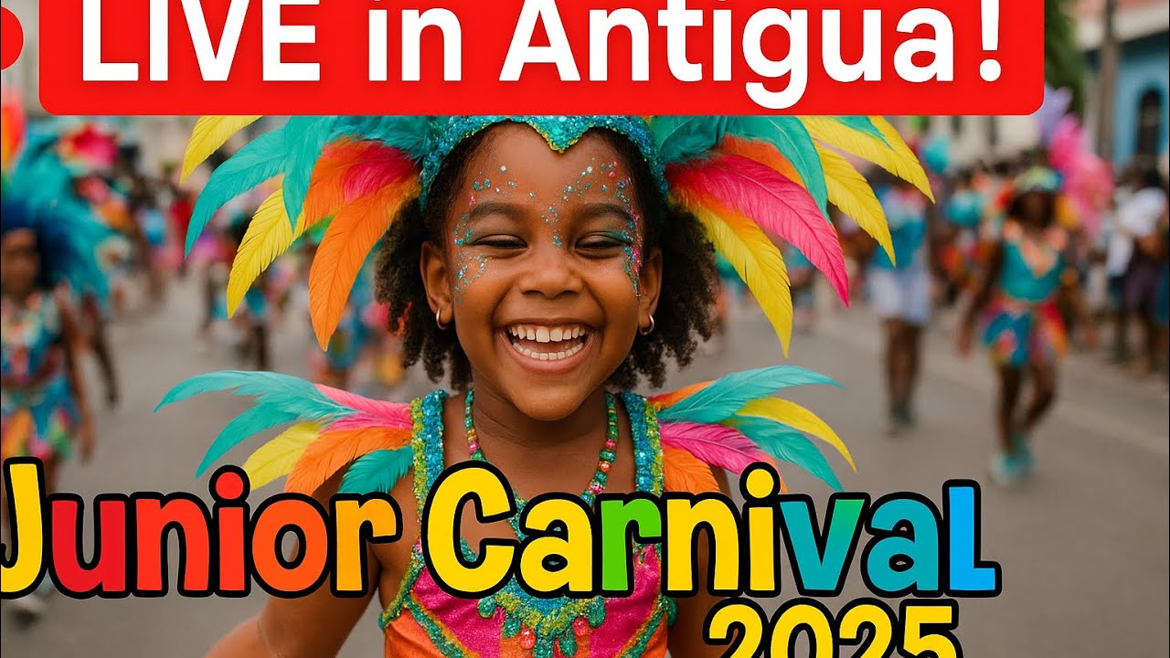 LIVE: Antigua Junior Carnival 2025 | Kiddies on the Road in St. John’s!