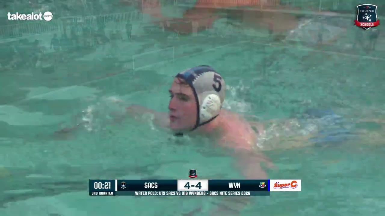 SACS против WYNBERG | Серия SACS NITE 2026 | Основные моменты водного поло | Молодежное водное по...