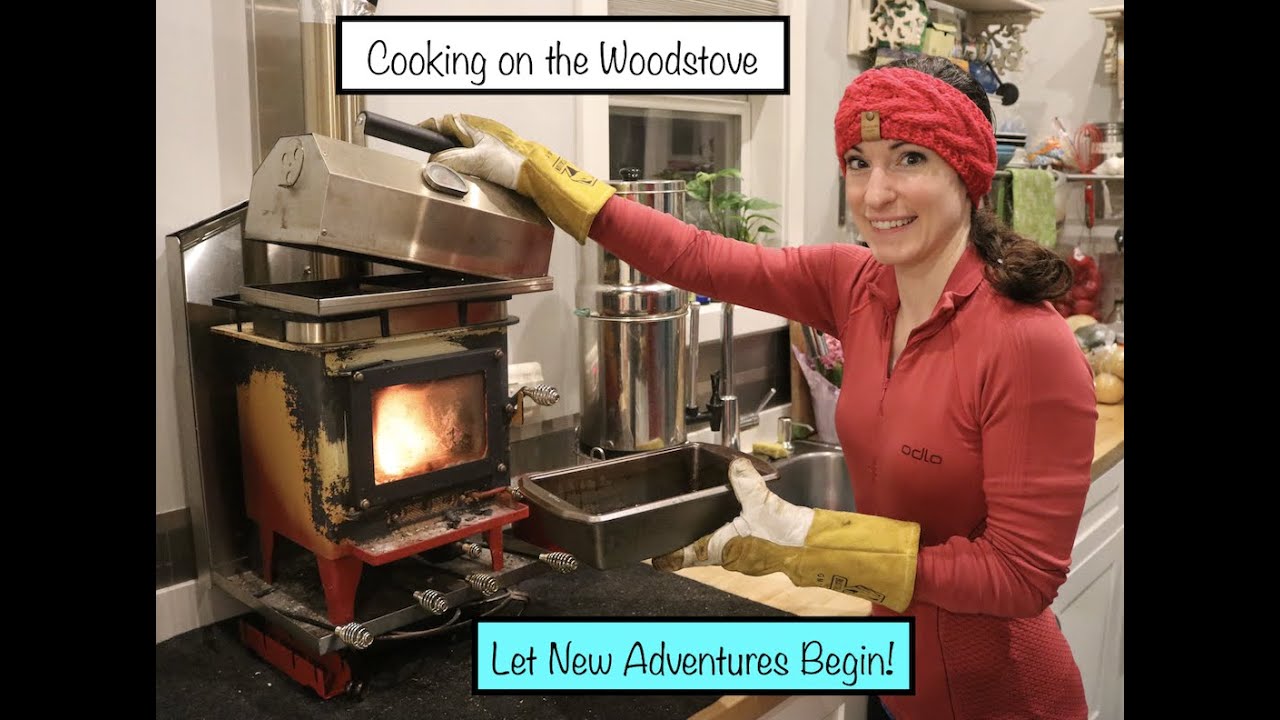 Cooking with the Cubic Mini Wood Stove OVEN :: Grizzly In a Tiny House on Wheels ::  Winter Warmth