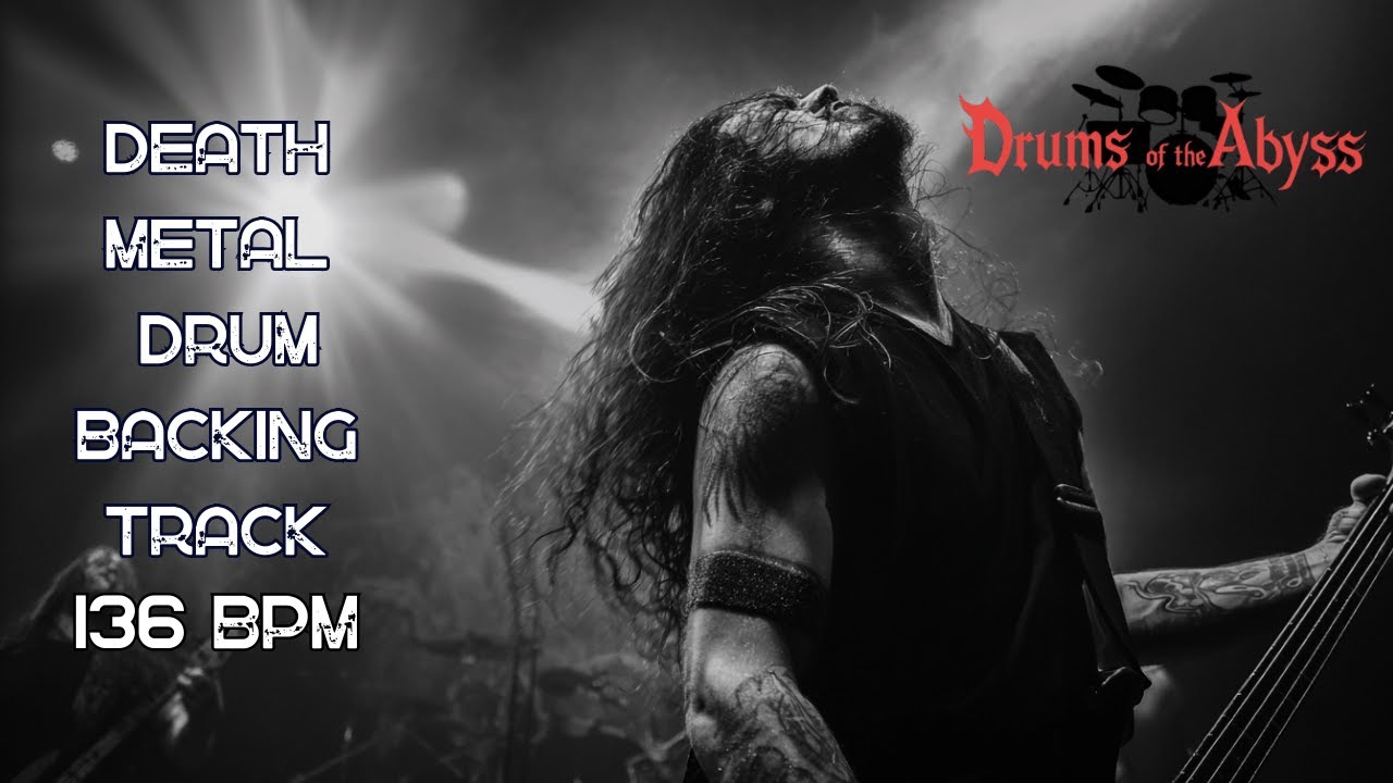 136 BPM Death Metal Drum Backing Track | Fast Heavy Drive