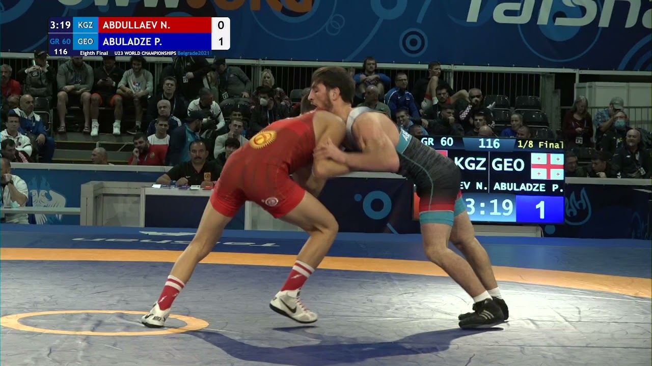 1/8 GR - 60 kg: N. ABDULLAEV (KGZ) v. P. ABULADZE (GEO)