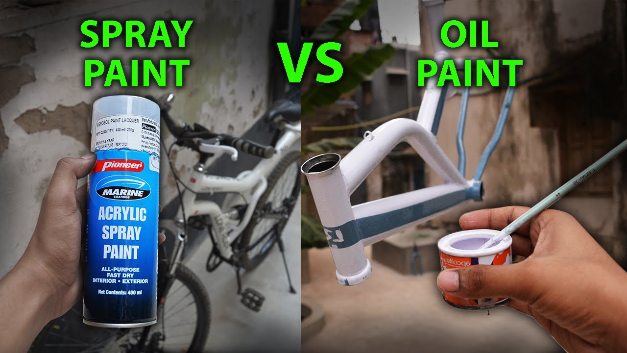OIL PAINT VS SPRAY PAINT | IS SPRAY PAINT BETTER? | HOW TO PAINT YOUR BIKE | HINDI #spraypaint #DIY