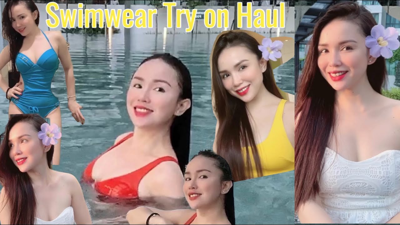 SWIMWEAR TRY ON HAUL |H&M BRAND| TOPSHOP BRAND |BILLABONG |UKAY DRESS |LUZ INSAO Vlog