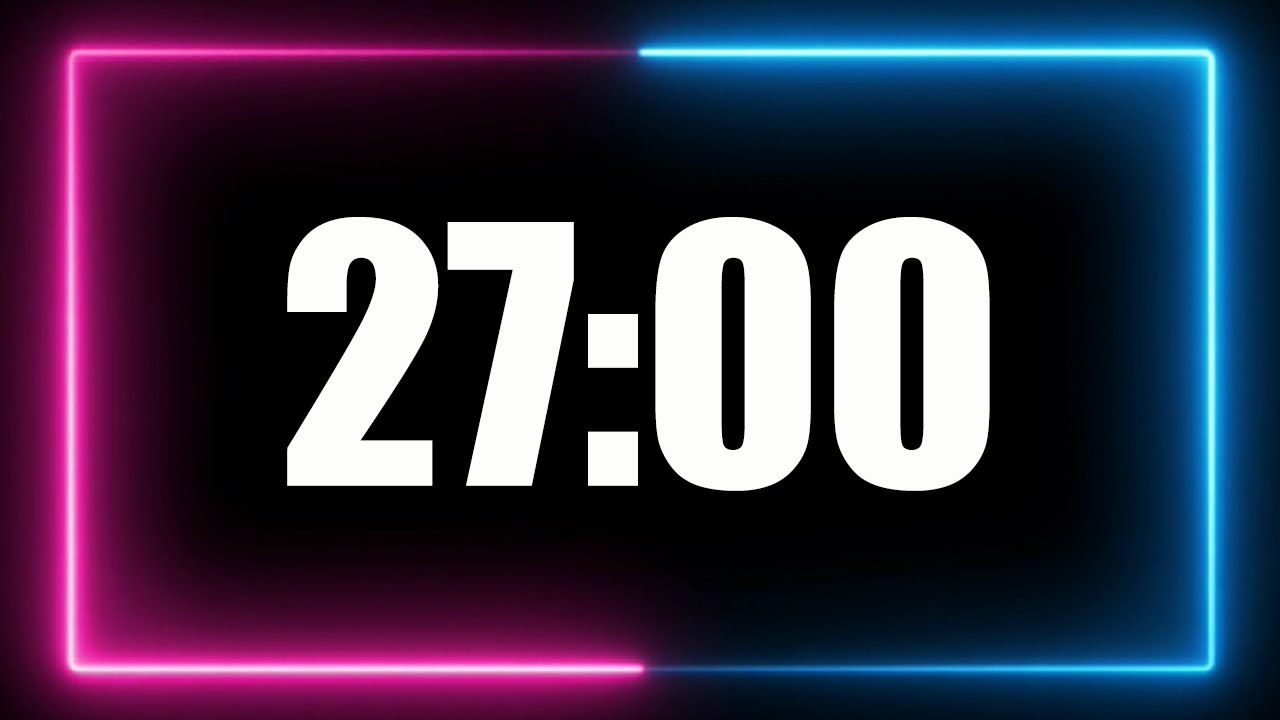 27 Minute Timer with alarm (no music).