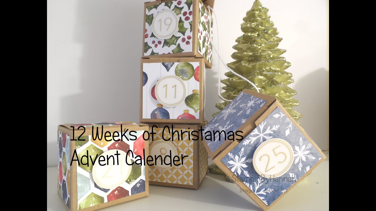 12 Weeks of Christmas | Advent Calender Using Stampin' Up! Tiny Treat Boxes