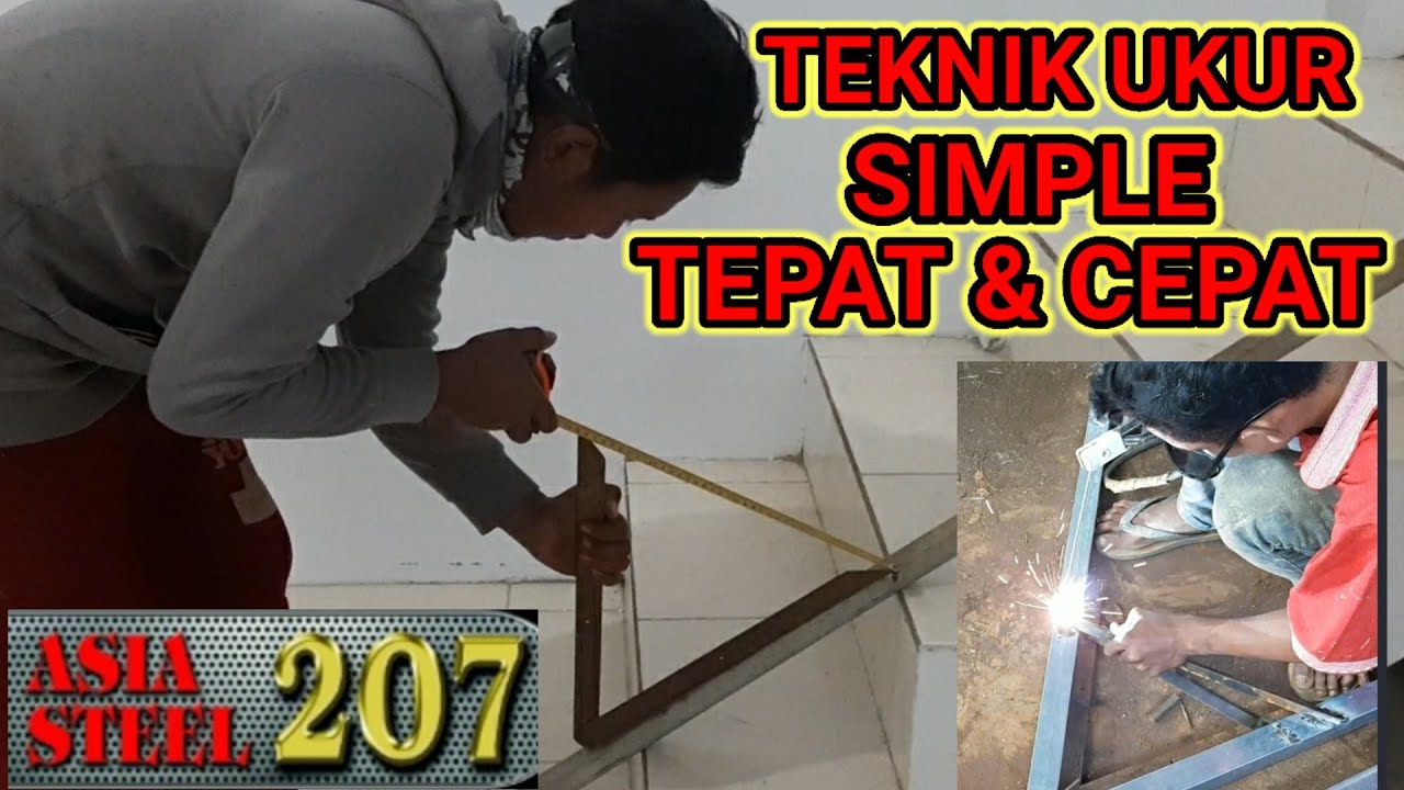 TEKNIK UKUR DAN POTONG BAHAN BUAT RALLING TANGGA MINIMALIS