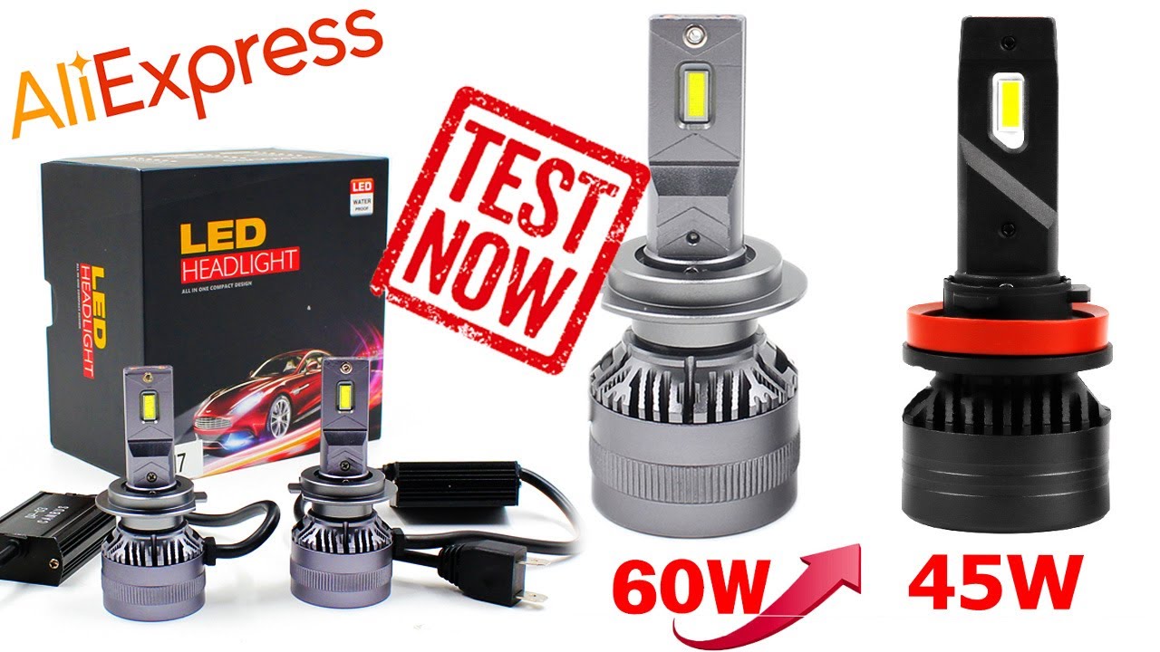 Какую LED лампу купить на ALIEXPRESS для линз? Тест самых ярких светодиодных ламп!