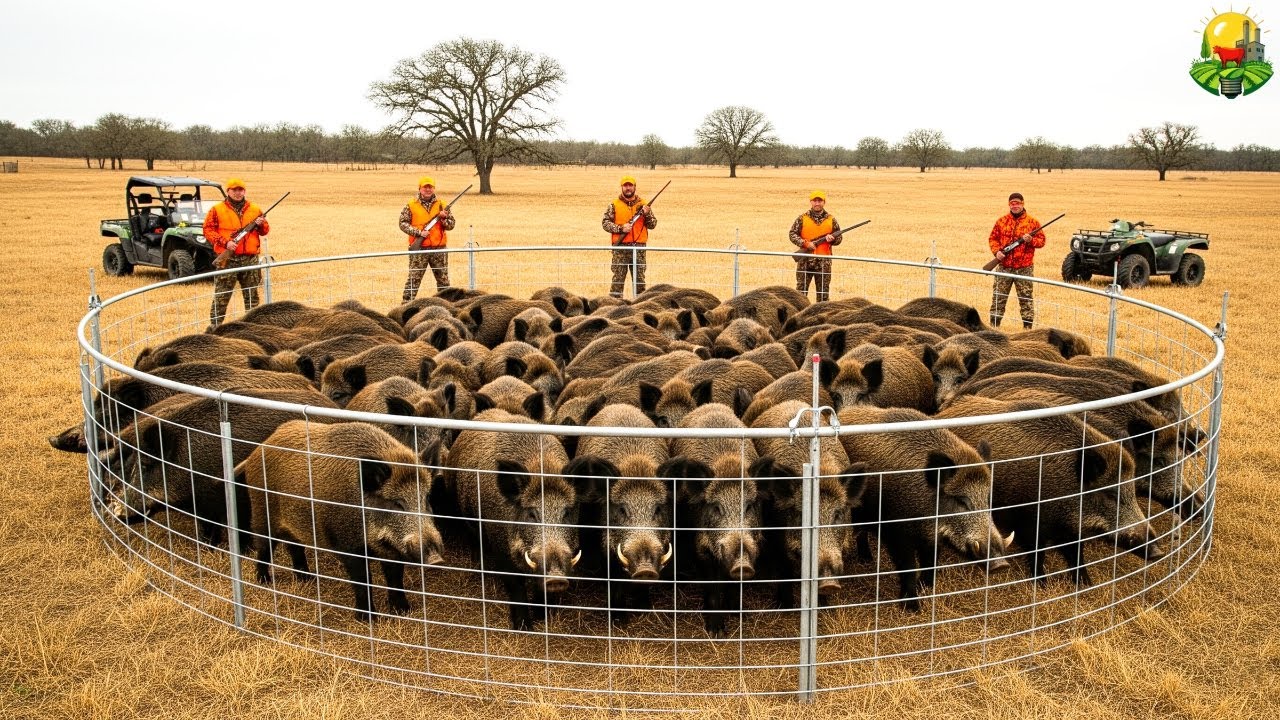 CÓMO los GRANJEROS en EE.UU. usan JAGER PRO para la CAZA de JABALÍES tras una TORMENTA DEVASTADORA🌪️