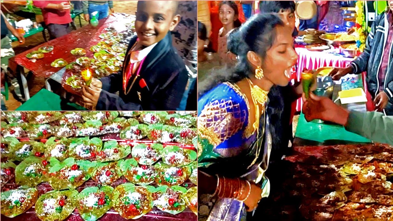 Fire Paan 🔥🔥🔥Telugu Marriage Reception/Part-3 #ajjoyvlog#telugumarriage#reception#koraput#dinner
