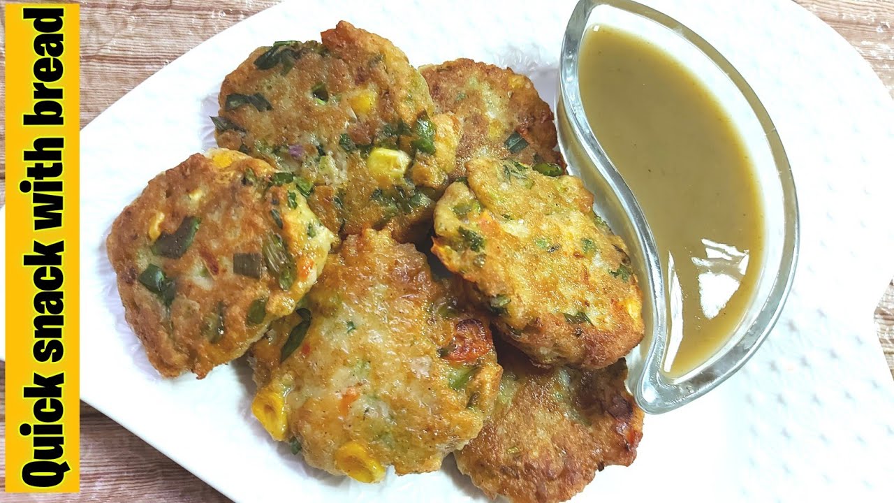 bread cutlet | how to make crunchy vegetable bread cutlets| Snacks with bread #shorts #shortvideo