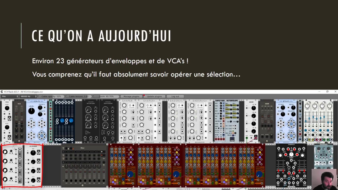 Enveloppes et VCA sous VCV Rack (partie 1)