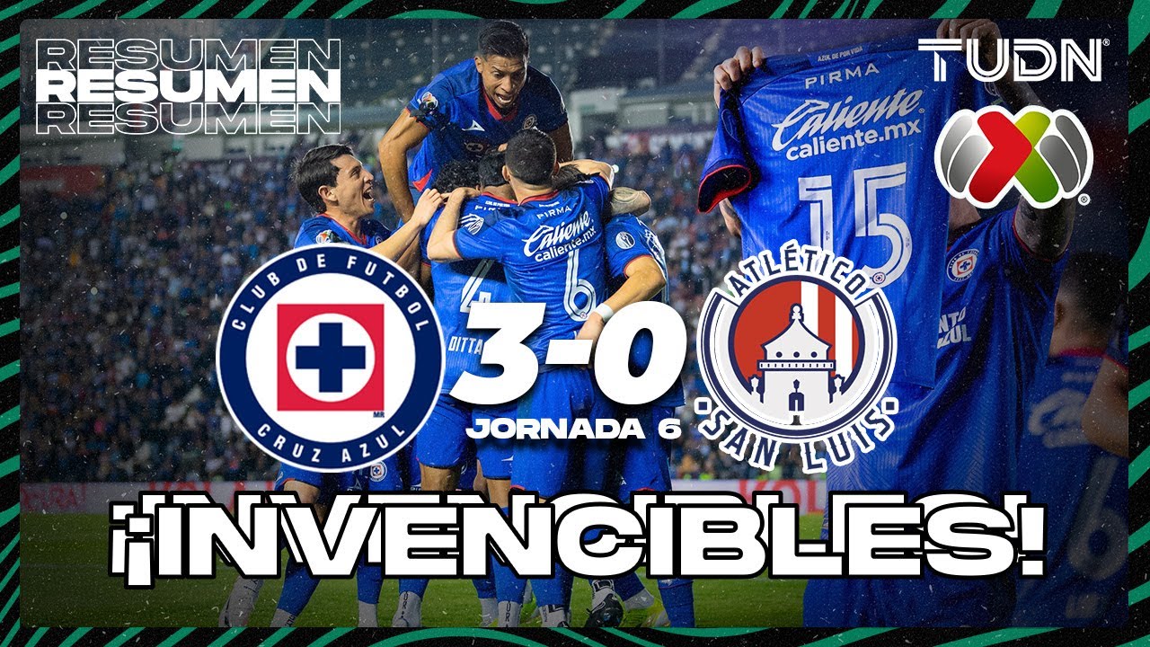 Resumen y goles | Cruz Azul 3-0 Atl San Luis | CL2024 - Liga Mx J6 | TUDN
