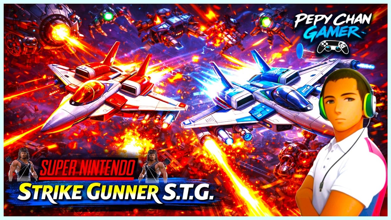 🛸Strike Gunner S.T.G: 🚀A Batalha💥Final Pelo Destino da Humanidade! 🌍#retrogaming #jogodetiro #snes