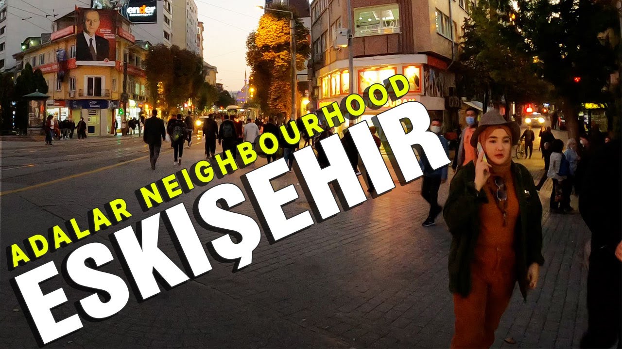 Eskişehir Adalar District | Turkey Walking Tour October 2021 | 4k UHD 60fps
