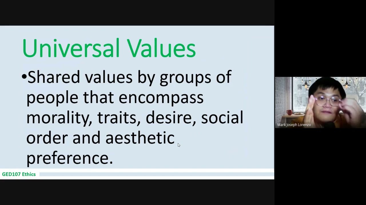 Universal Values and Dignity