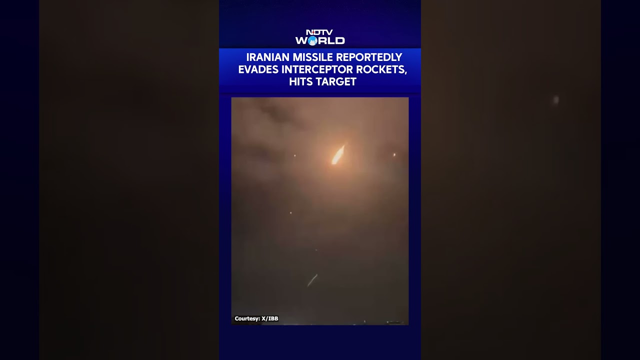 On Camera: Iranian Missile Reportedly Evades Interceptor Rockets, Hits Target