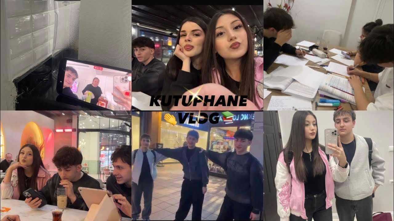 Kütüphane vlog📚(kutuphane dısında her sey)