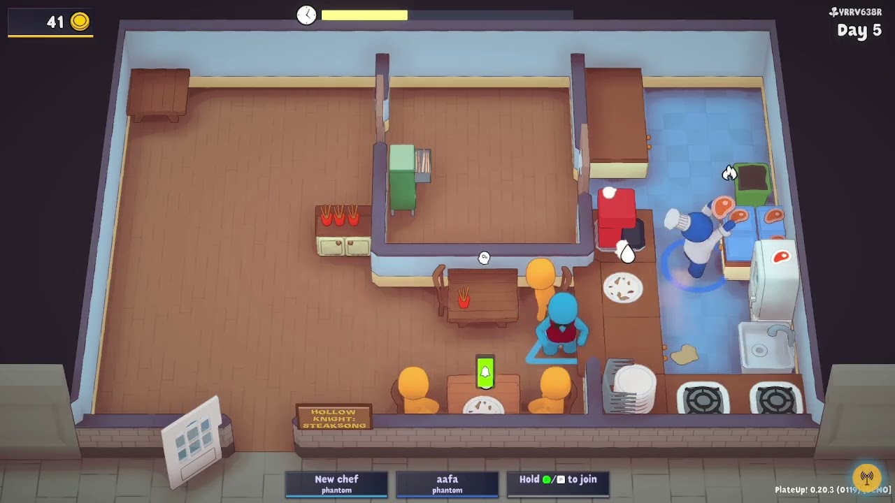 Plate up demo with my friend Phantom