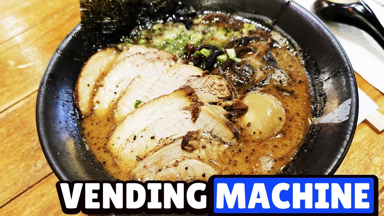 Ramen Vending Machine Restaurant but its not Ichiran | Ramen Champion Singapore