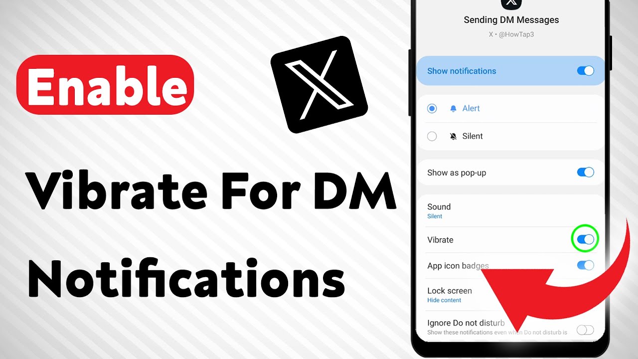 How To Enable Vibrate For DM Notifications On X App (Updated)