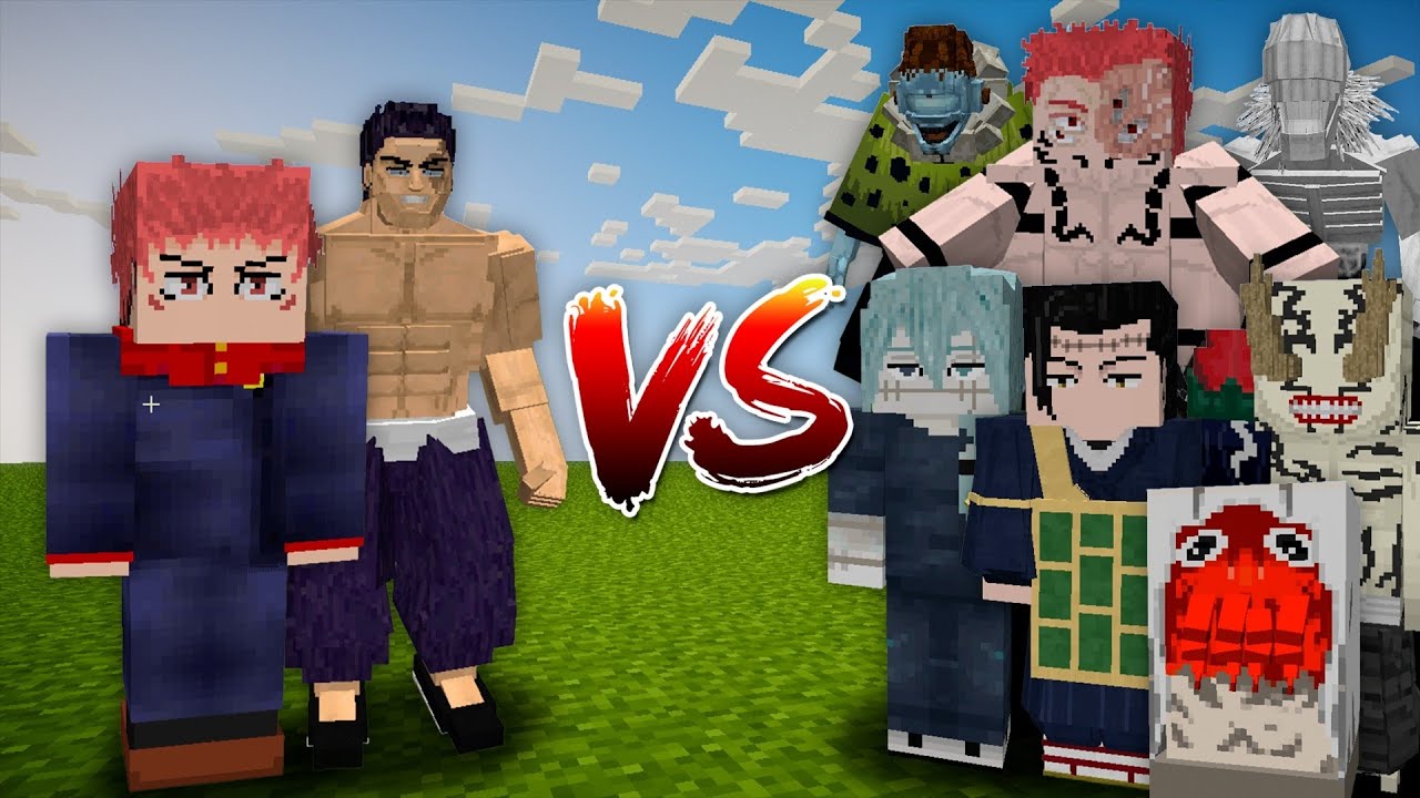 Yuji Itadori (Shibuya) and Aoi Todo vs Cursed Spirits ll