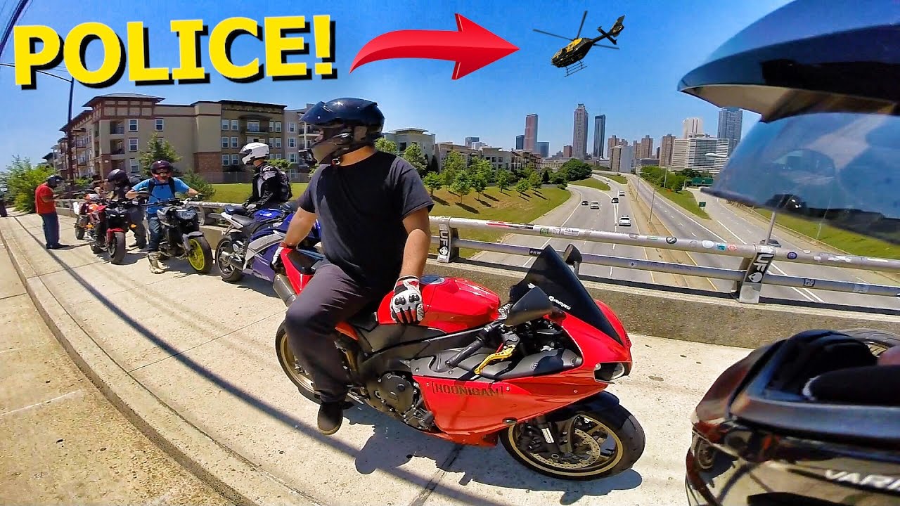 ATLANTA BIKE LIFE!! (POLICE HELICOPTER CALLED)