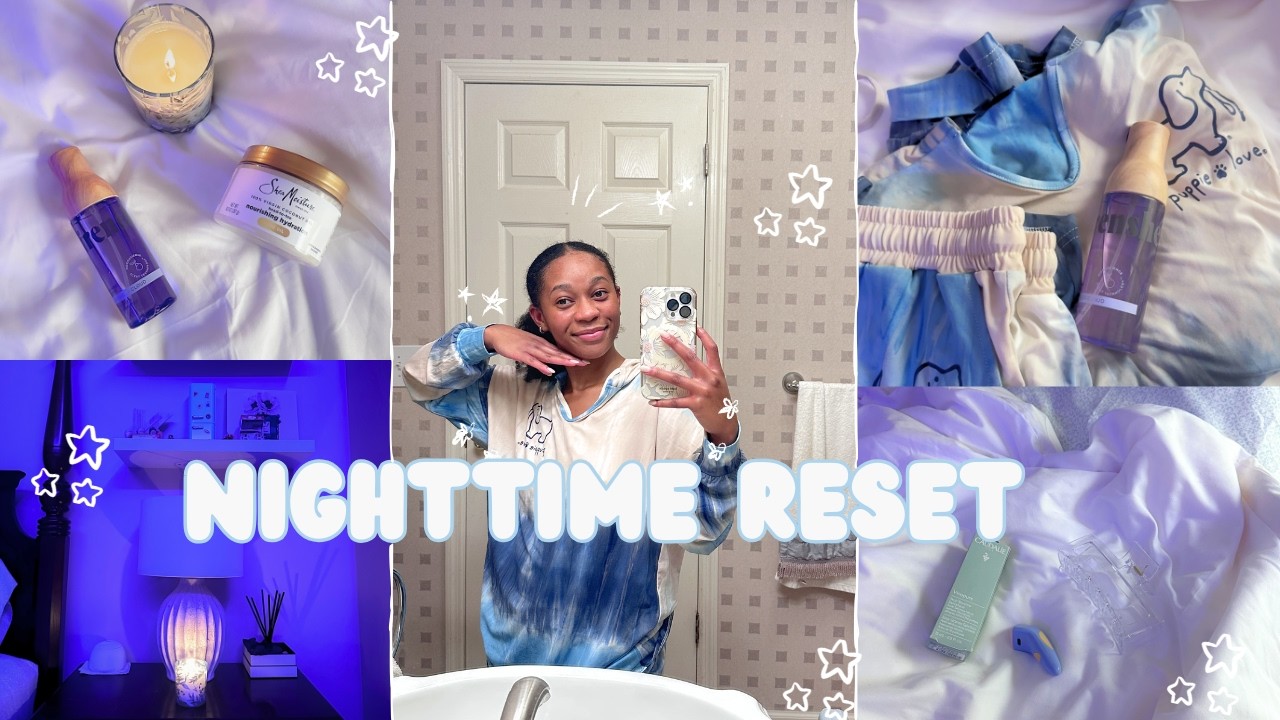 EVENING VLOG 🧸🌙 nighttime reset + mini haul + cleaning