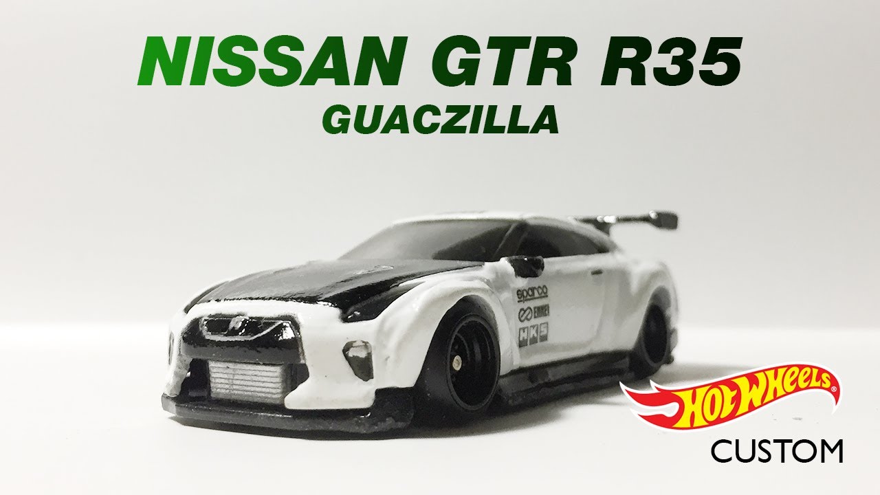 Nissan GTR R35 Guaczilla Hot Wheels Custom