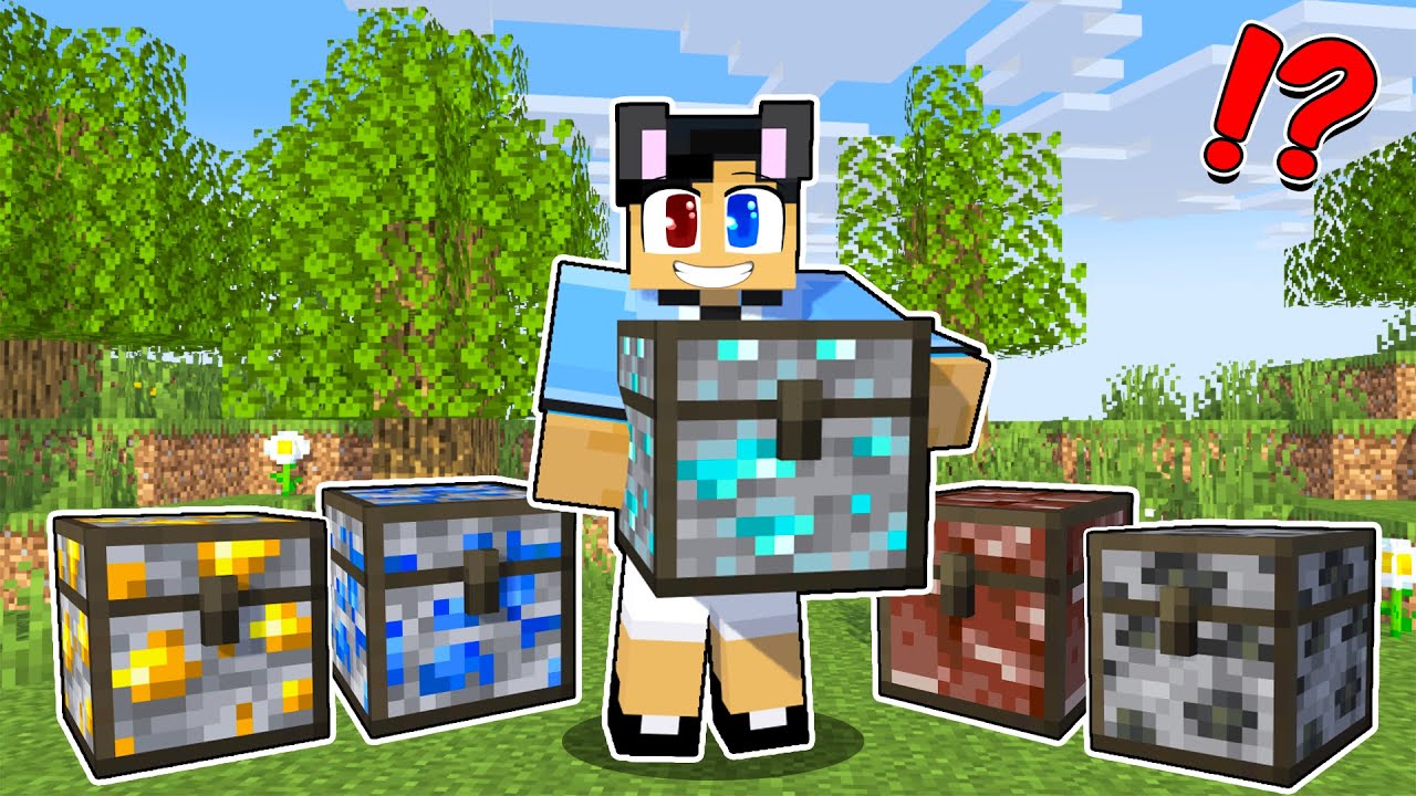 Minecraft but, Raizu Can Craft CUSTOM ORE CHESTS! (Tagalog)