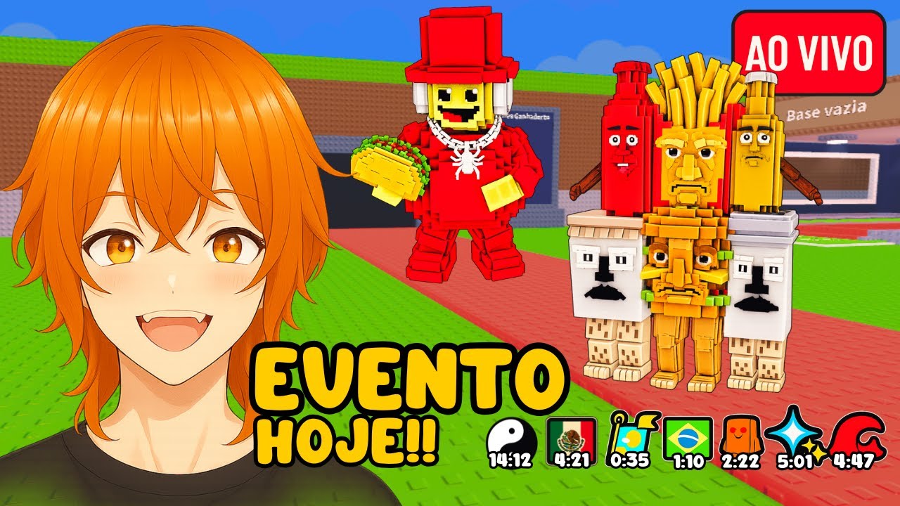 🌮 EVENTO ROUBE UM BRAINROT HOJE!! 💙 XD AO VIVO