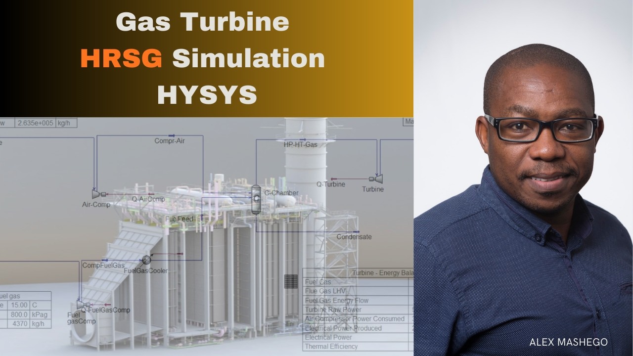 HYSYS Gas Turbine HRSG Simulation | Economiser, Evaporator & Superheater Model
