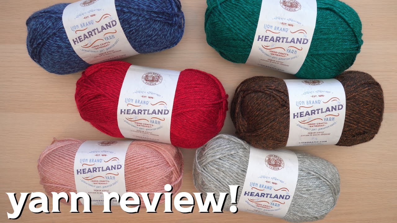 Heathered, Worsted Weight Yarn - Heartland® Yarn Review
