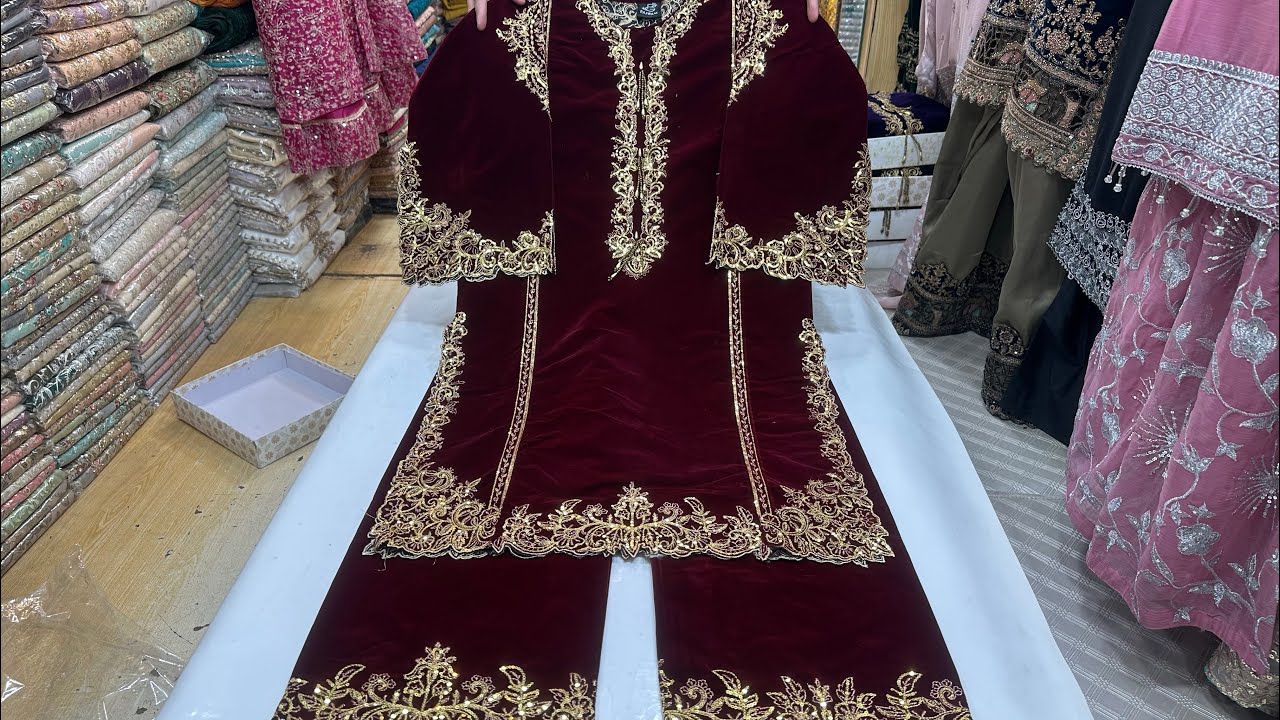 New Velvet dresses Pakistani Designer dresses New wedding wear dresses beautiful #trandingshort