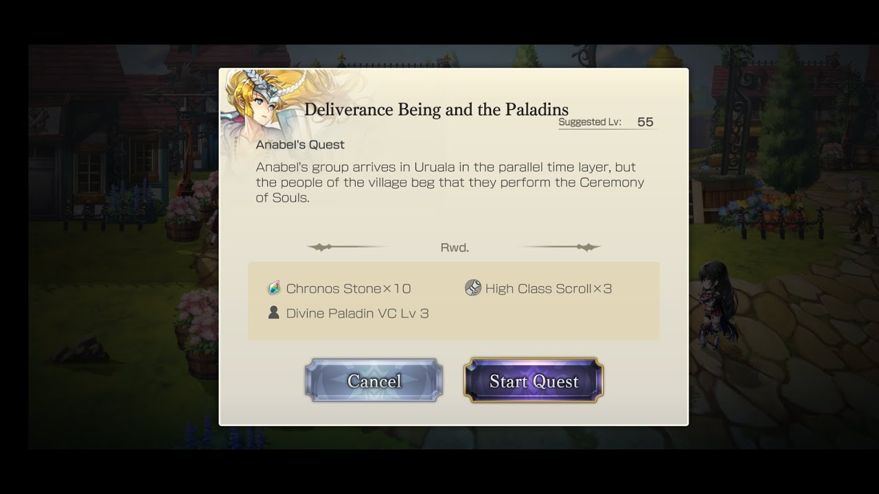 Another Eden - AS Anabel's Lvl 55 (Character Quest - Deliverance Being and the Paladins )