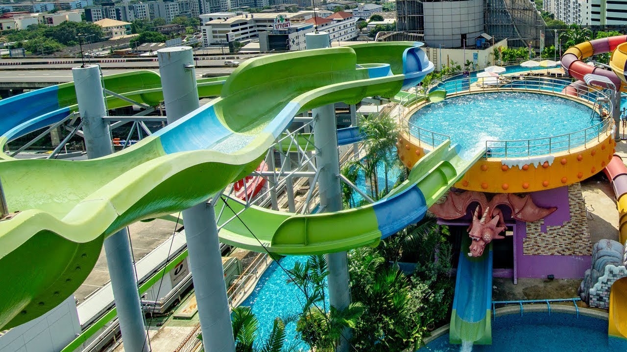 Pororo AquaPark Bangkok - Tong Tong’s Magic Slide ทอง ทอง เมจิก สไลด์ Onride POV