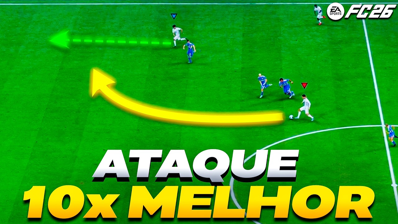 Eu não conseguia ATACAR até descobrir essa simples técnica💪 EA FC 26 - Tutorial ataque