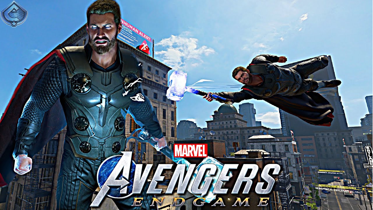 Marvel's Avengers Game - Thor MCU Movie Suit Free Roam Gameplay! [4K60fps]