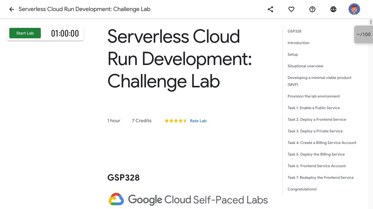 Serverless Cloud Run Development  Challenge Lab GSP328